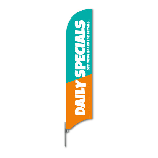 Daily Specials - Popeyes - Blade Flag w/Hardware - 13 FT.
