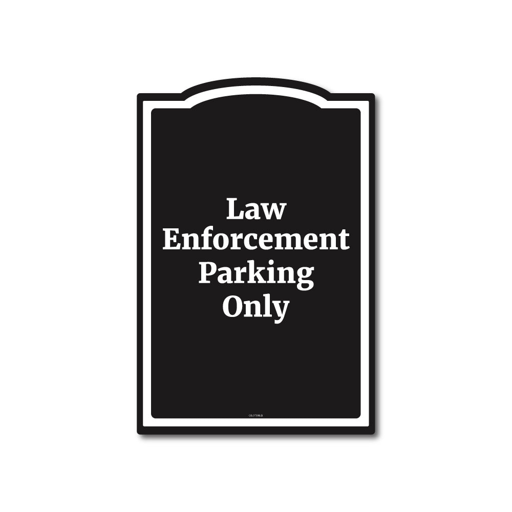Fare Enforcement Signage Example Law Enforcement - Parking Sign - 12 In. X 18 In. – OperationalSignage.com