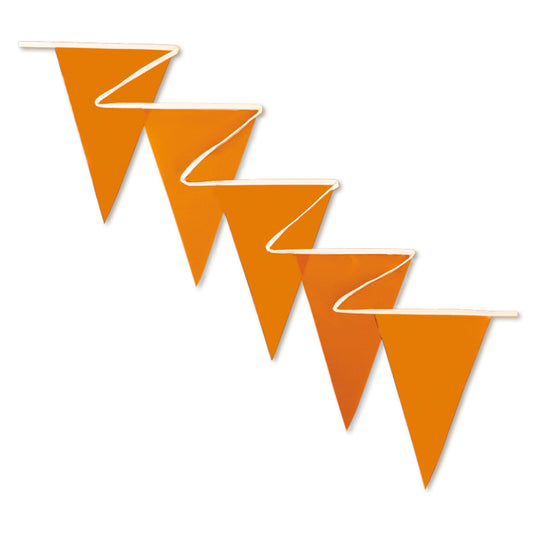 Pennants (Normal Duty) - Orange 100 Ft.