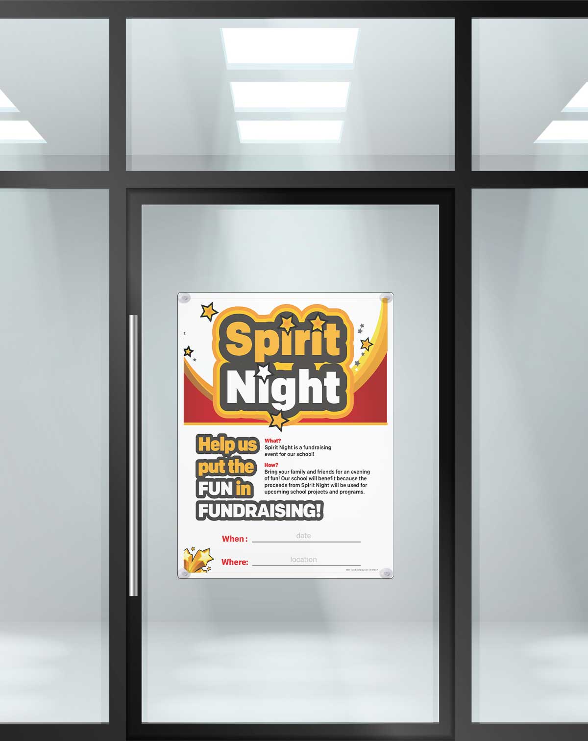 Spirit Night - Dry Erase Poster - 18 In. X 22 In.