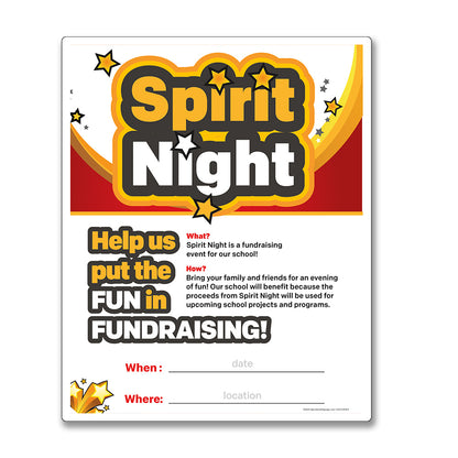 Spirit Night - Dry Erase Poster - 18 In. X 22 In.