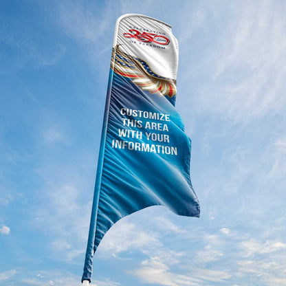Custom - Celebrating 250 Years of Freedom - Blade Flag 13 Ft.