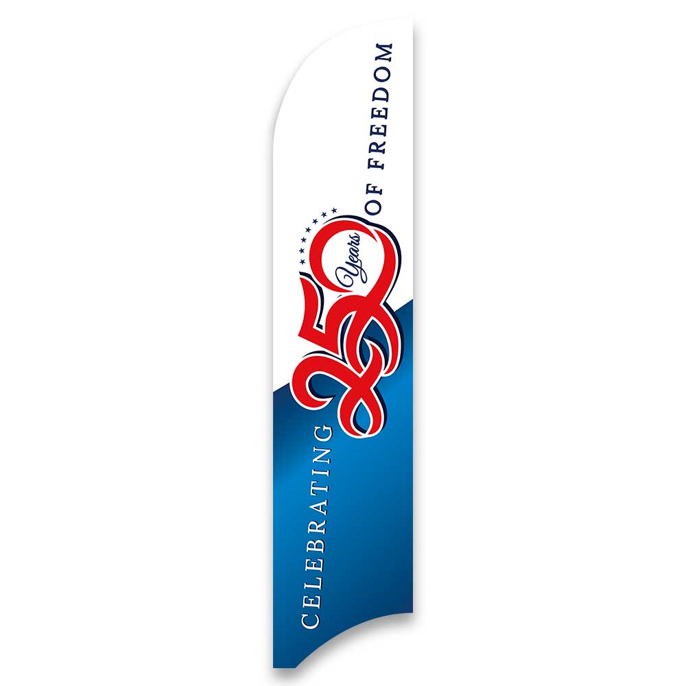 Celebrating 250 Years of Freedom - Blade Flag 13 Ft.