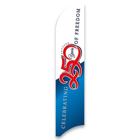 Celebrating 250 Years of Freedom - Blade Flag 13 Ft.