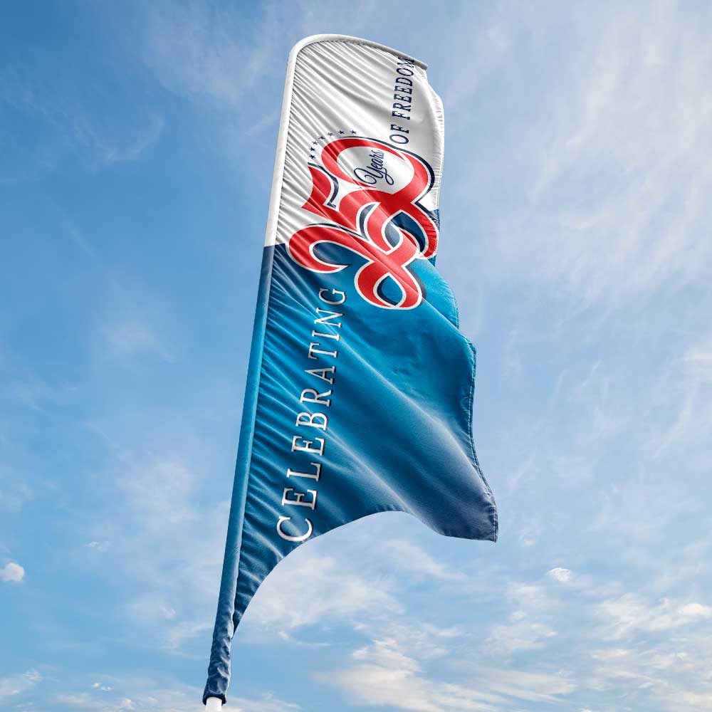 Celebrating 250 Years of Freedom - Blade Flag 13 Ft.