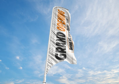 Grand Opening - Blade Flag w/Hardware  13 Ft.