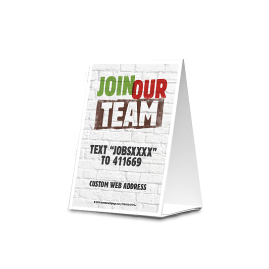 Join Our Team - Table Tents