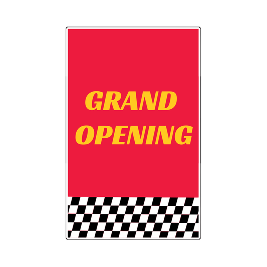 Grand Opening - Poster Red & Yellow - 29 in. x 42 in.