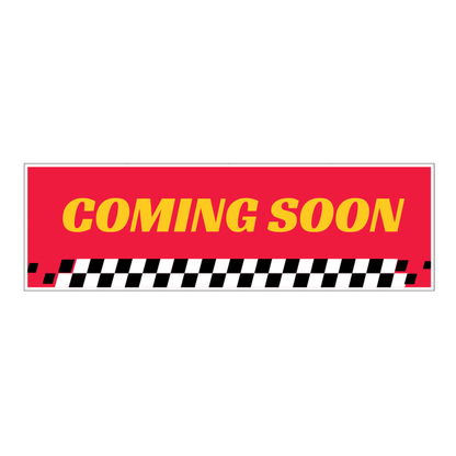 Coming Soon - Red & Yellow Banner - 3 ft. x 10 ft.