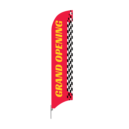 Grand Opening - Blade Flag Red & Yellow - 13 Ft.