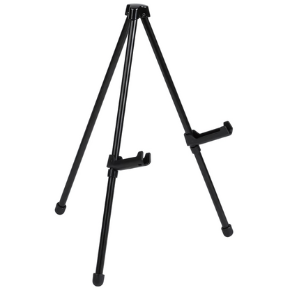 black 14 inch easel display white background
