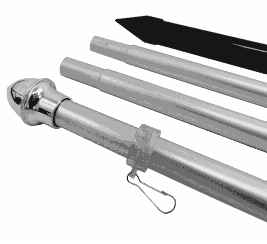 Flagpole Kit, 10 Ft. With Mounting Hardware