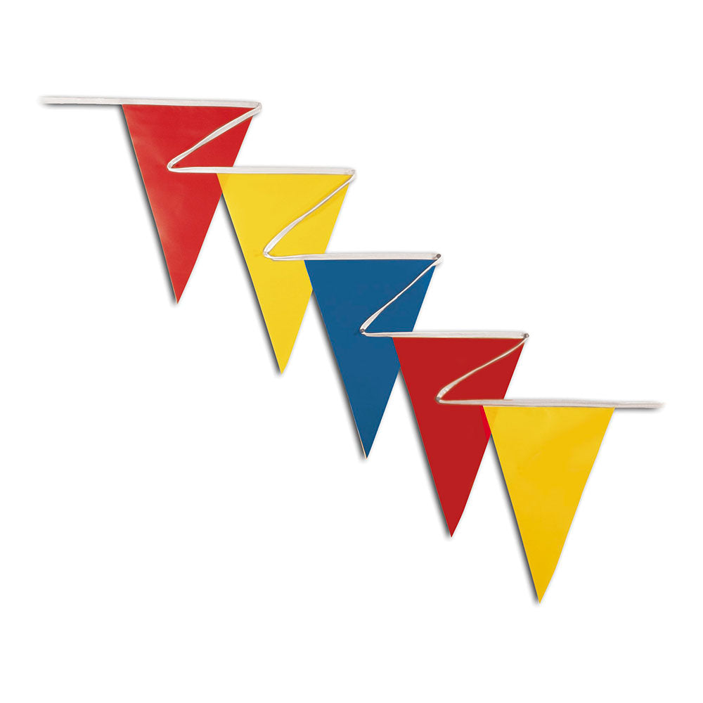 Pennants (Normal Duty) - Red, Yellow & Blue 100 Ft ...