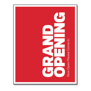 Grand Opening - Door Decal   8 In. X 10 In.