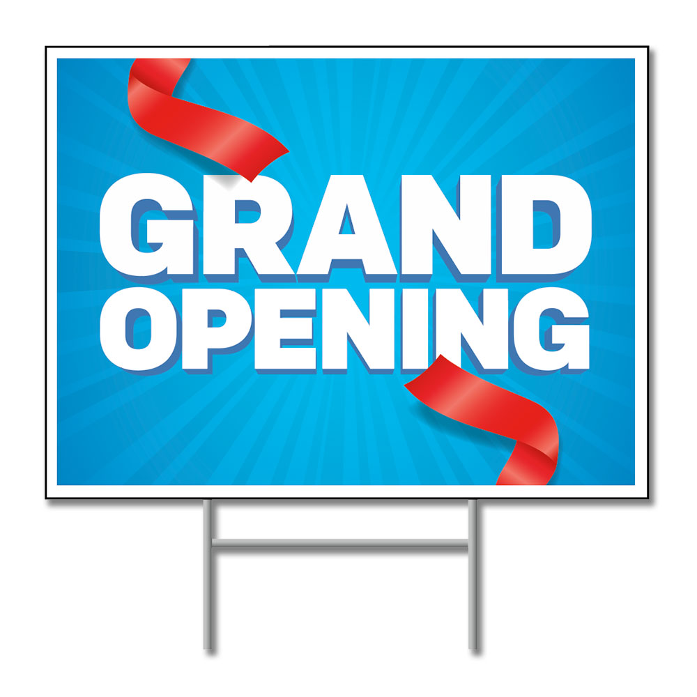 Grand Opening - Lawn Sign - 24 In. X 18 In.