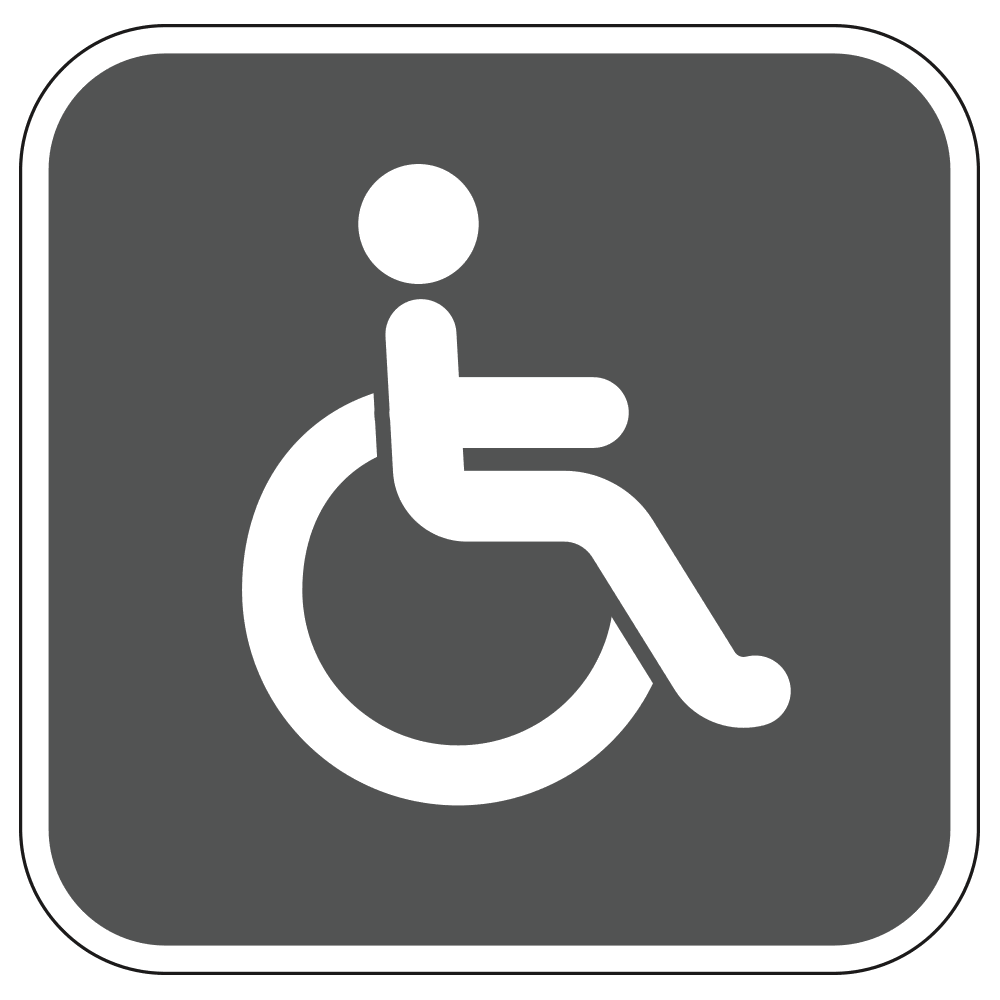 Handicap Restoom Logo - Sign   10 In. X 10 In.