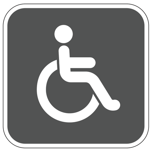 Handicap Restoom Logo - Sign   10 In. X 10 In.
