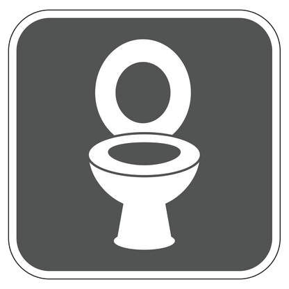 Toilet Sign (Image Only)   10 In. X 10 In.