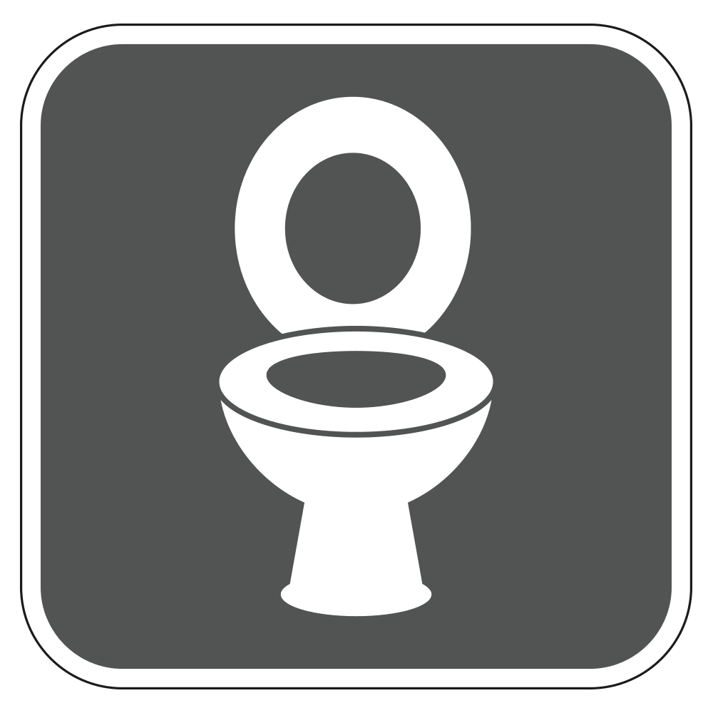 Toilet Sign (Image Only)   10 In. X 10 In.