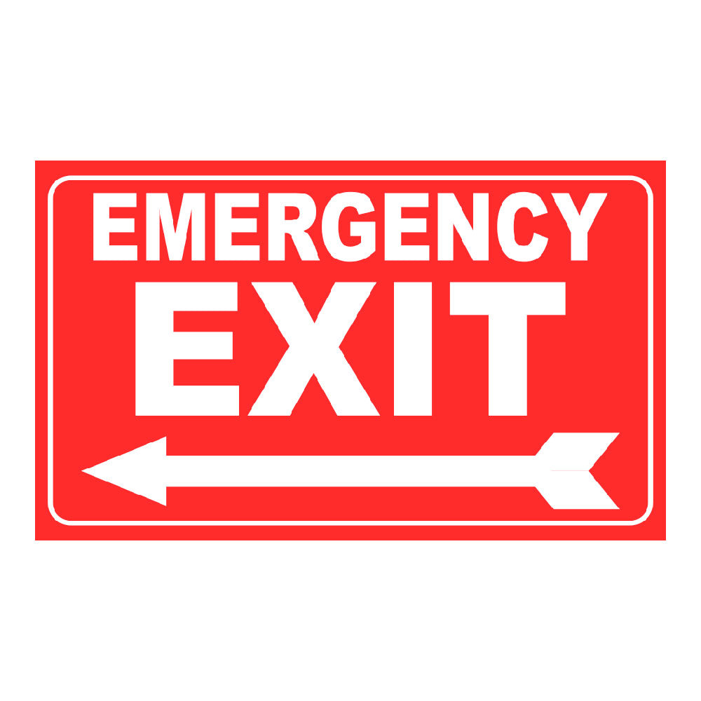 Emergency Exit - Sign - 20 In. X 12 In.