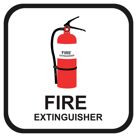 Fire Extinguisher - Sign - 10 In. X 10 In.