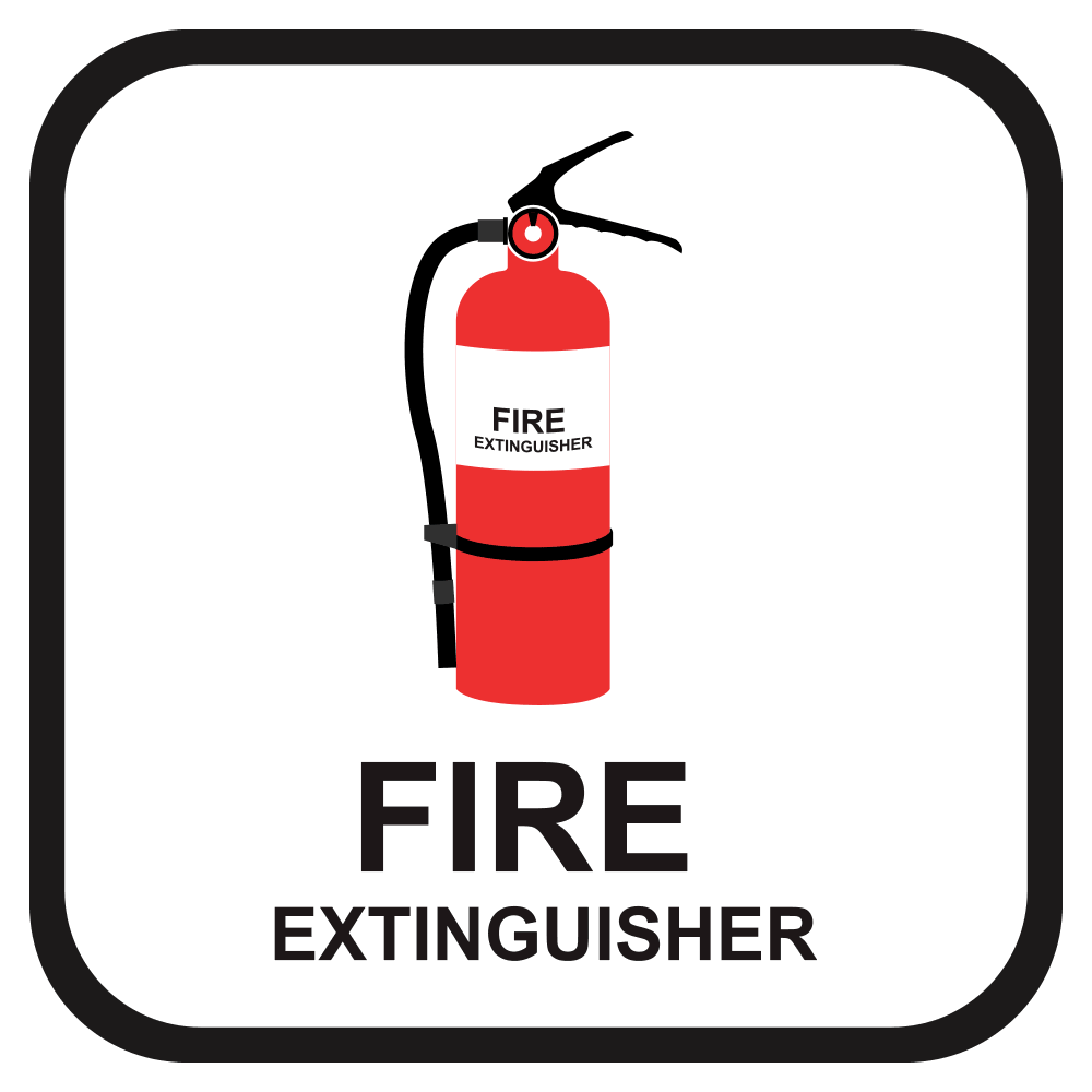 Fire Extinguisher - Sign - 10 In. X 10 In.