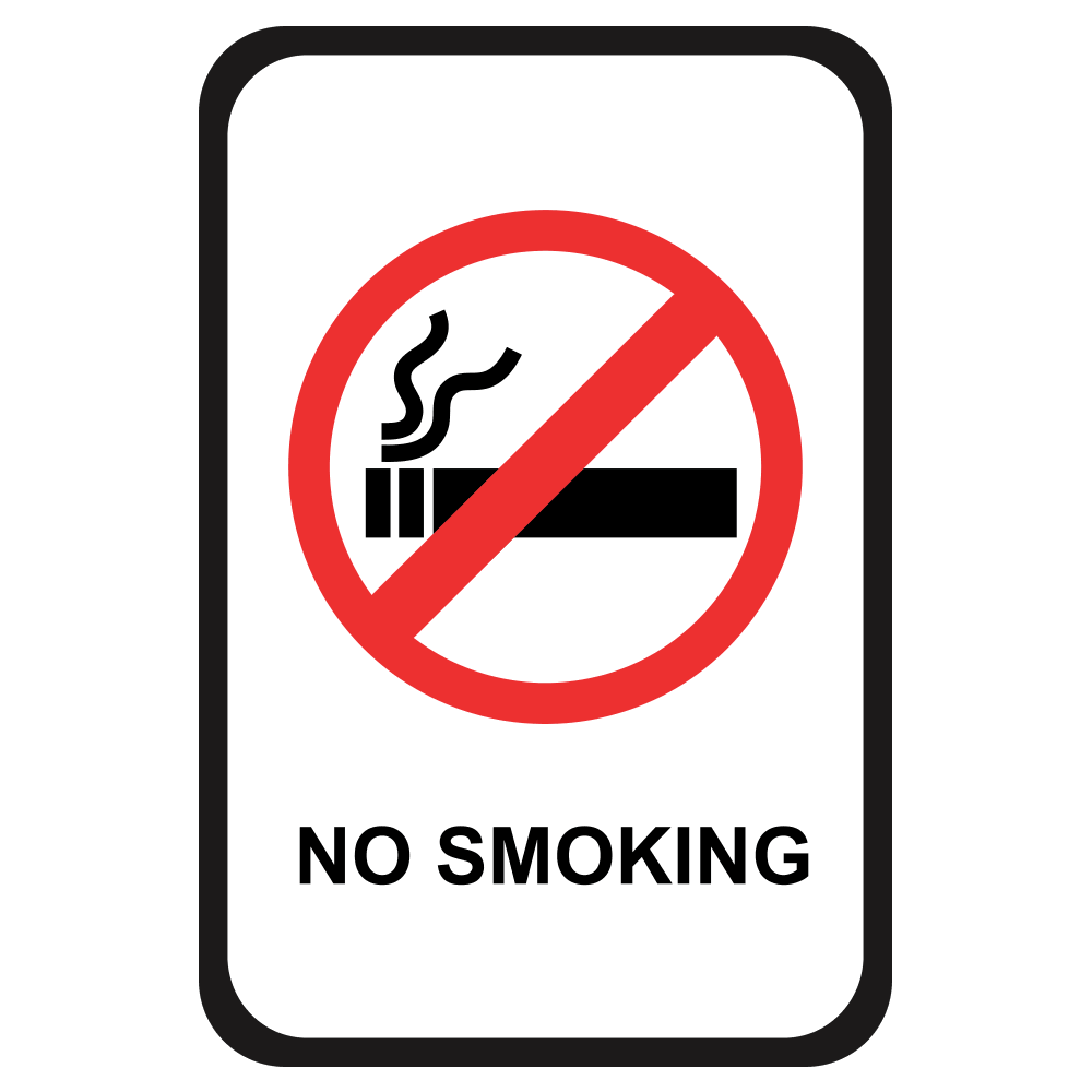 No Smoking - Sign   12 In. X 18 In.