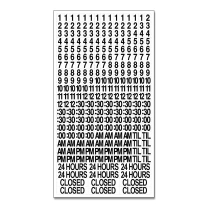 Business Hours with Number Sheet - Decal - 30 In. X 6 In.