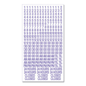 Business Hours with Number Sheet - Clear Decal - 30 In. X 6 In.