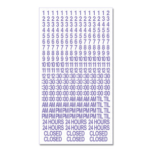 Business Hours with Number Sheet - Decal - 30 In. X 6 In.