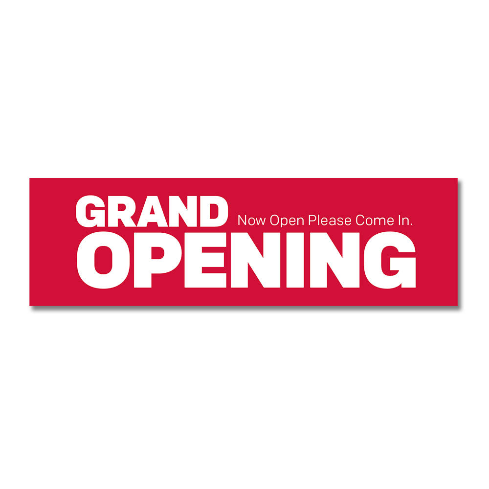 Work House Signs "Grand Opening 20% Off" Banner – Multiple Sizes, Indoor/Outdoor, Store Sale Sign