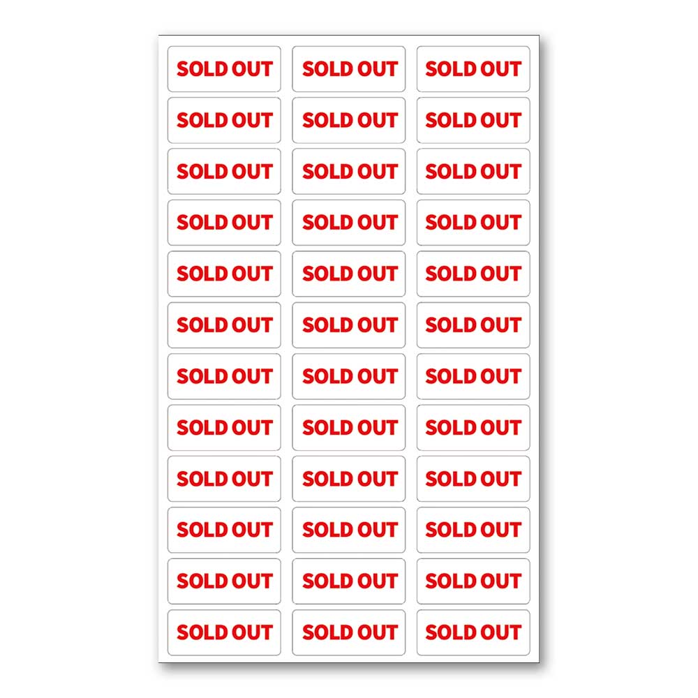 Sold-out - Decal Sheet