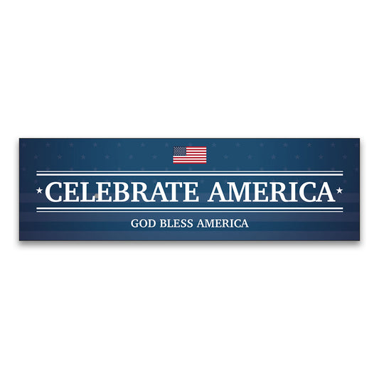Celebrate America - Banner  -  10 Ft, X 3 Ft.