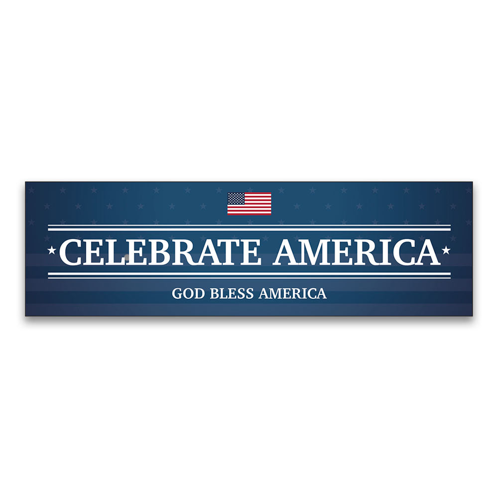 Celebrate America - Banner  -  10 Ft, X 3 Ft.