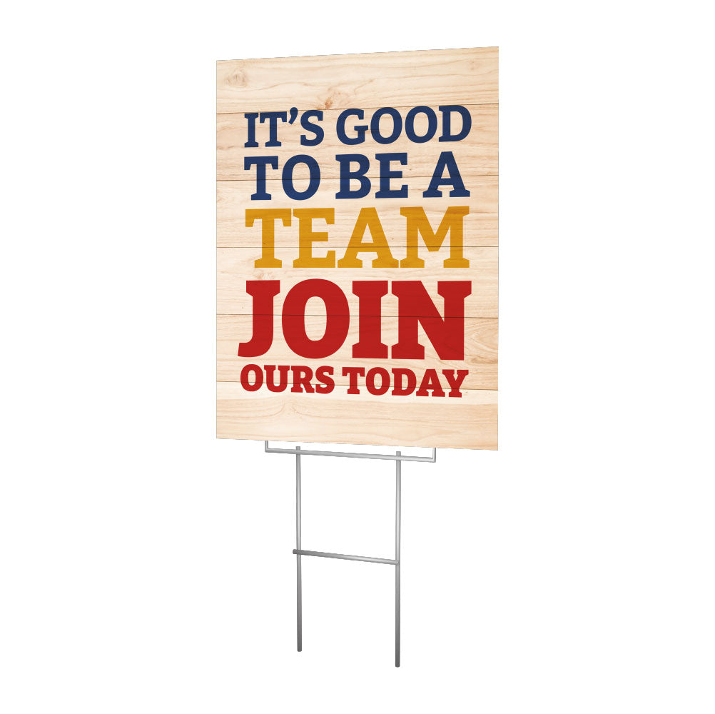 Team Printable Sign JOIN OUR TEAM - Lawn Sign - 18 In. X 24 In. – OperationalSignage.com
