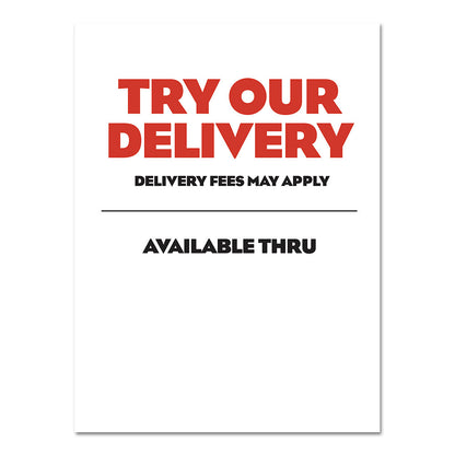 Try Our Delivery - Poster - 30 In. x 40 In.
