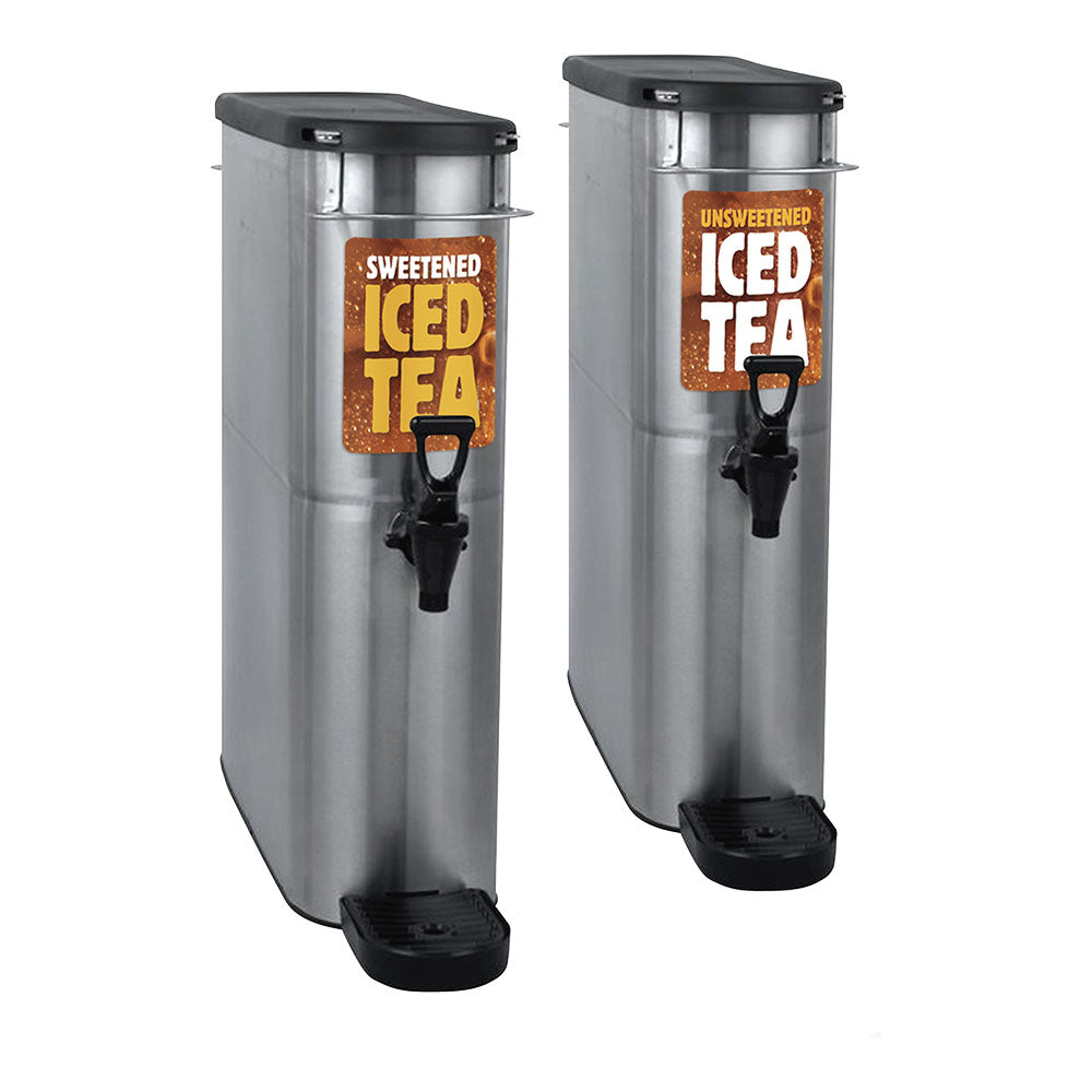 Canister Decals - Sweet & Unsweet Tea
