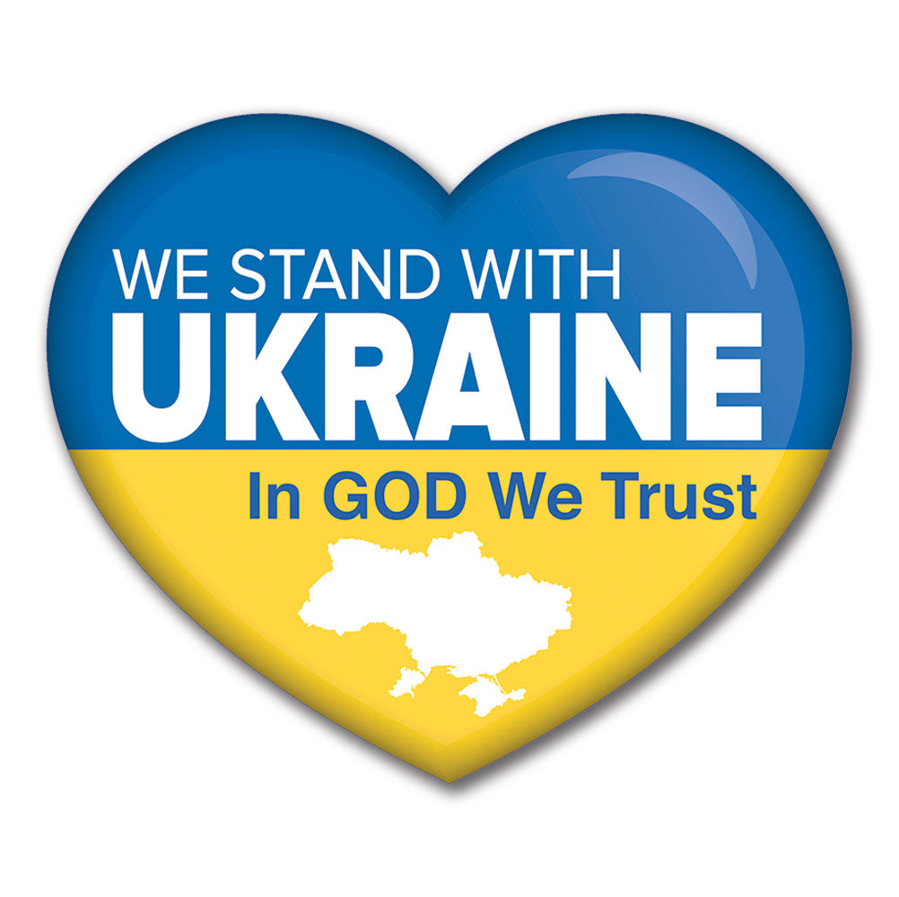 6 in. X 5 in. Ukraine solidarity decal