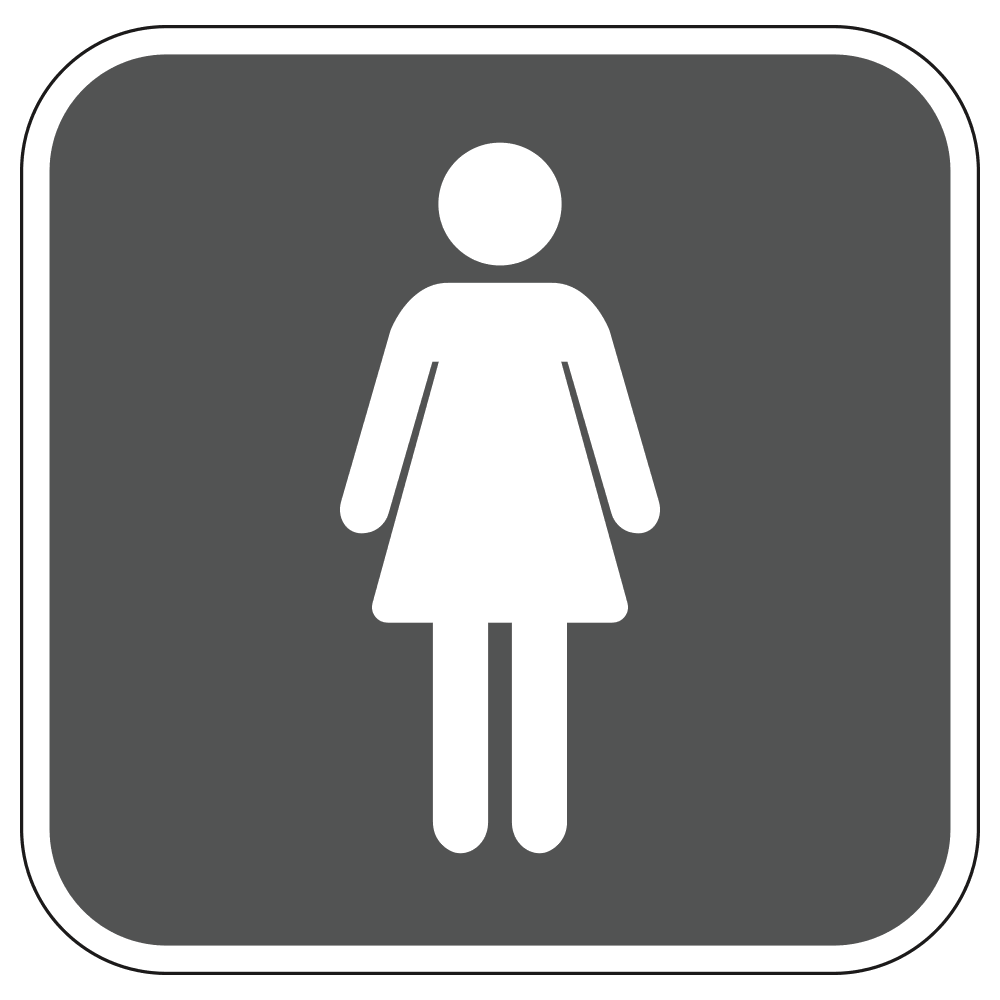 10"X10" Women's restroom sign 