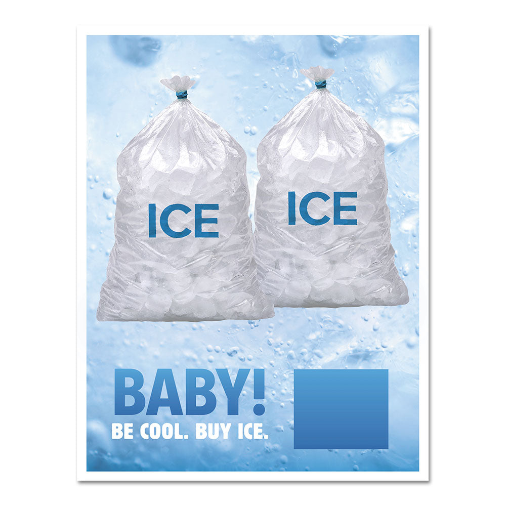 Ice Available - Exterior Door Decal - 8 In. x 10 In.