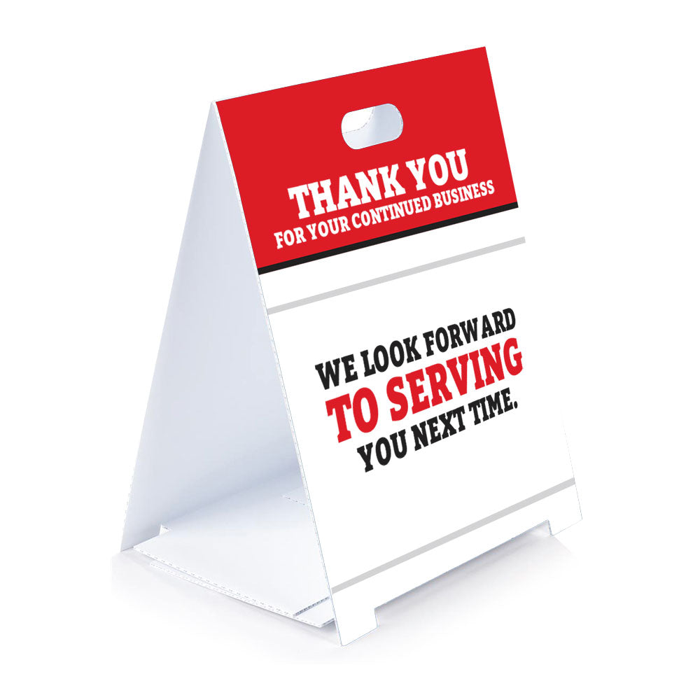 collapsible plastic a-frame sandwich board