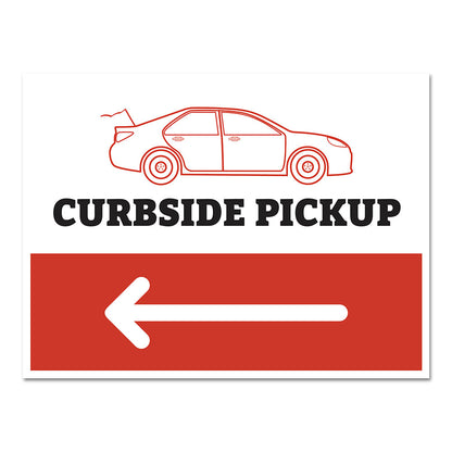 Inform A-Frame Insert - Curbside Pickup - 20 In. x 15 In.
