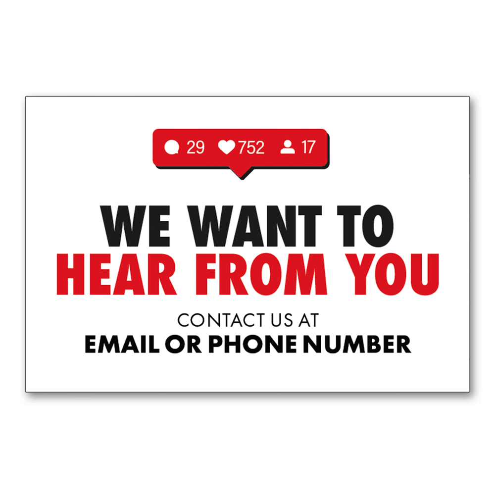 Contact Us - Decal - 6 In. X 4 In.