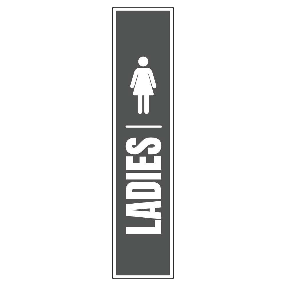 Ladies (Women'S) Restroom - Sign 8 In. X 36 In. – OperationalSignage.com
